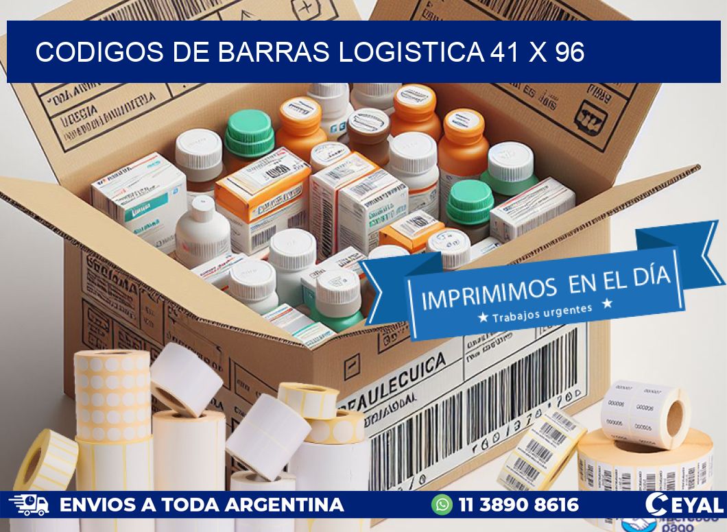 CODIGOS DE BARRAS LOGISTICA 41 x 96