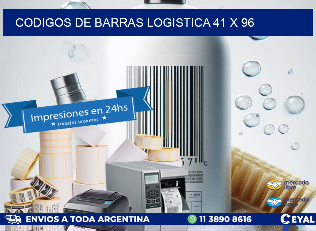 CODIGOS DE BARRAS LOGISTICA 41 x 96