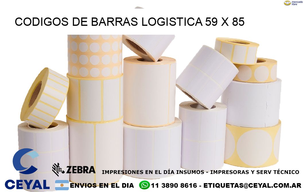 CODIGOS DE BARRAS LOGISTICA 59 x 85