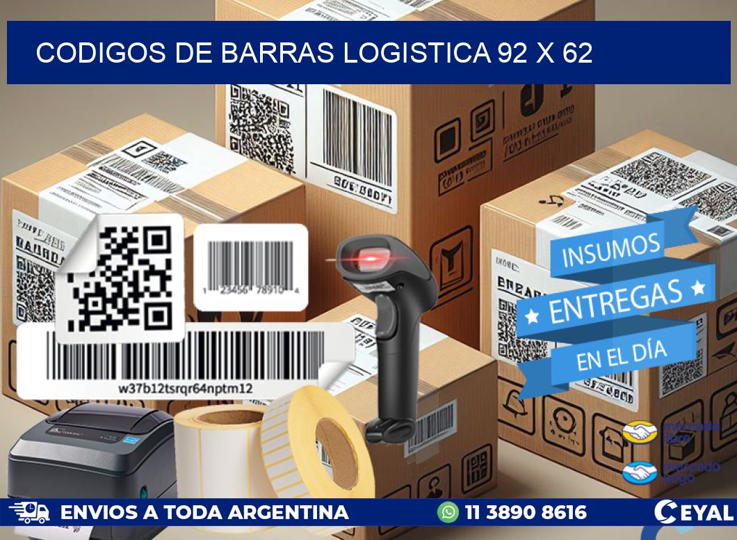 CODIGOS DE BARRAS LOGISTICA 92 x 62