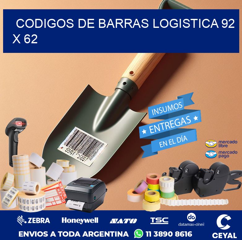 CODIGOS DE BARRAS LOGISTICA 92 x 62