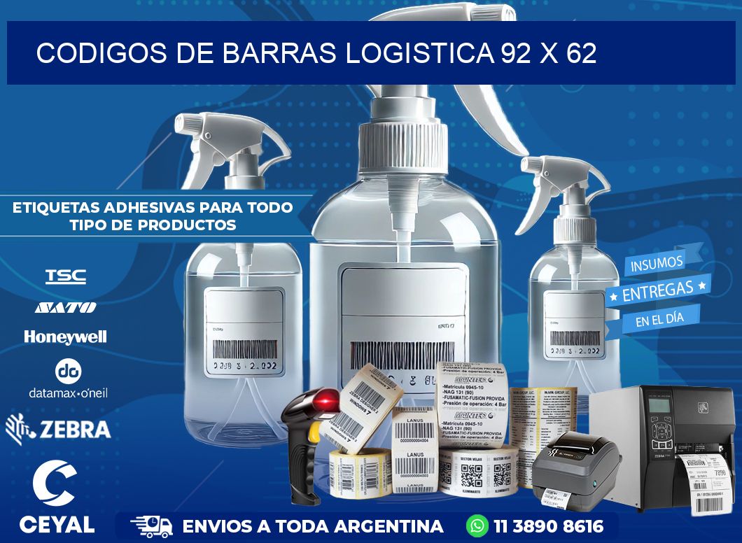 CODIGOS DE BARRAS LOGISTICA 92 x 62