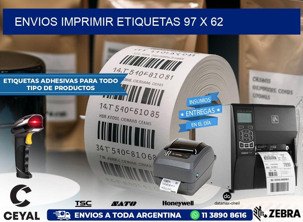 ENVIOS IMPRIMIR ETIQUETAS 97 x 62