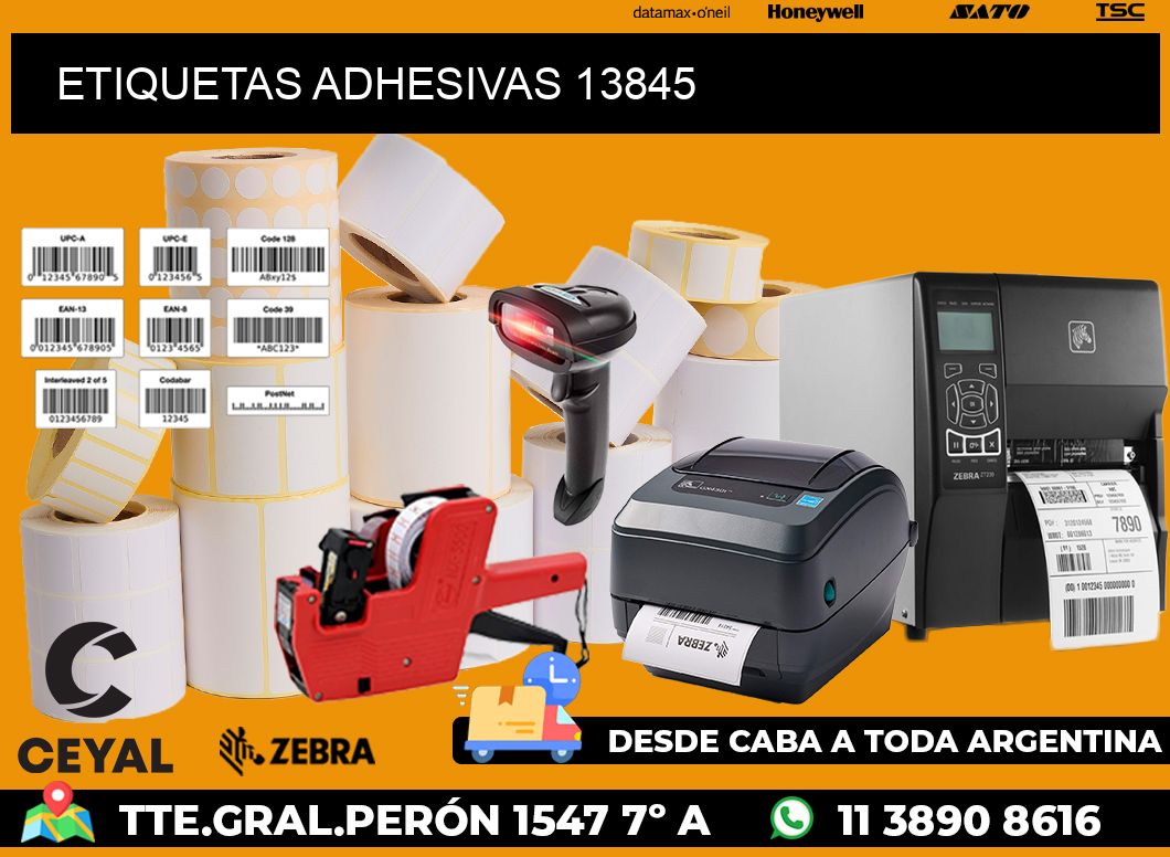 ETIQUETAS ADHESIVAS 13845