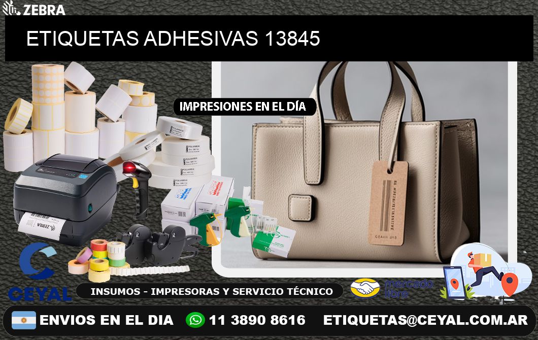 ETIQUETAS ADHESIVAS 13845