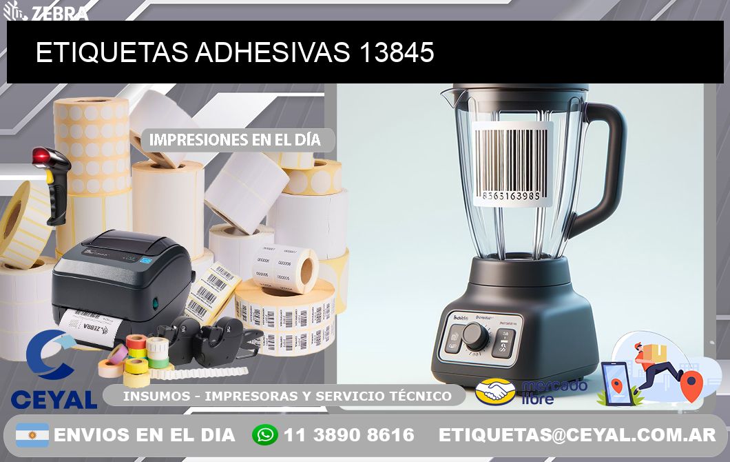 ETIQUETAS ADHESIVAS 13845