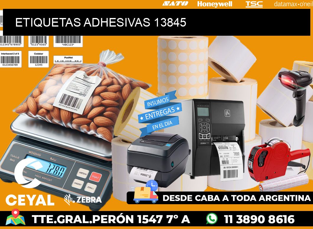 ETIQUETAS ADHESIVAS 13845