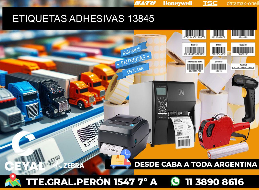 ETIQUETAS ADHESIVAS 13845