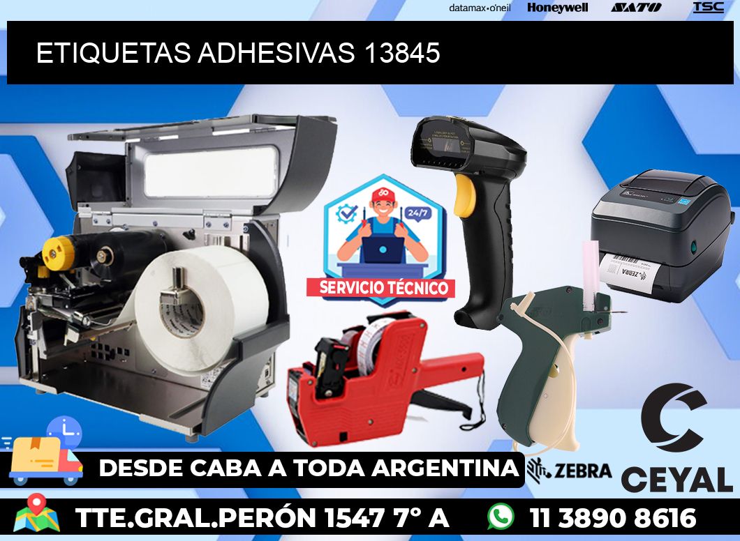 ETIQUETAS ADHESIVAS 13845