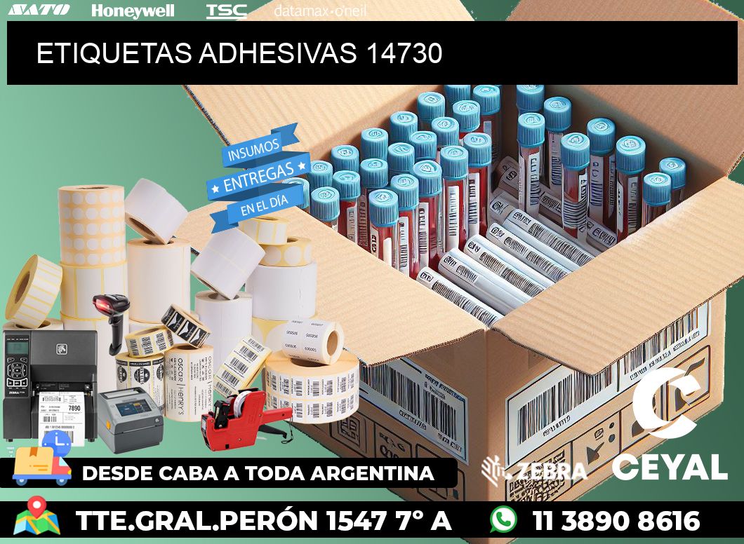 ETIQUETAS ADHESIVAS 14730