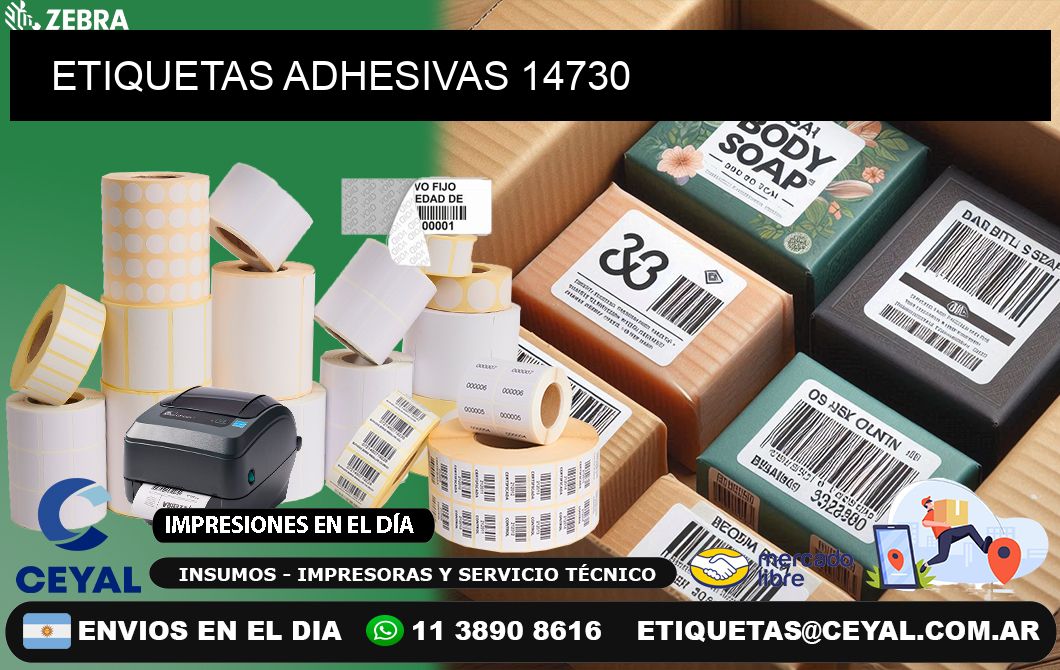 ETIQUETAS ADHESIVAS 14730