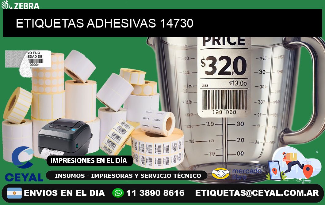 ETIQUETAS ADHESIVAS 14730