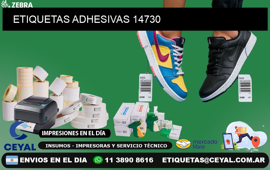 ETIQUETAS ADHESIVAS 14730