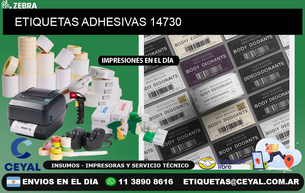 ETIQUETAS ADHESIVAS 14730