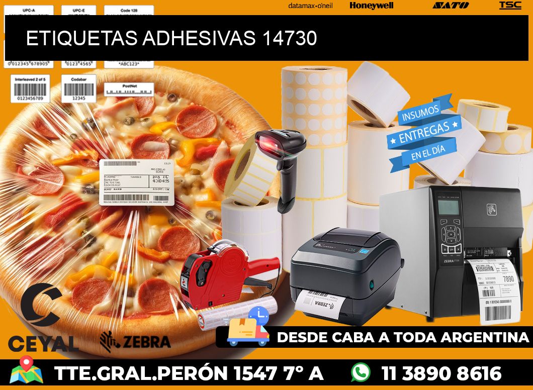 ETIQUETAS ADHESIVAS 14730