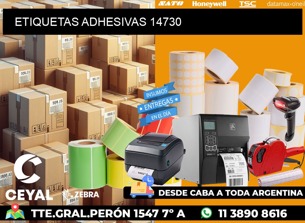 ETIQUETAS ADHESIVAS 14730