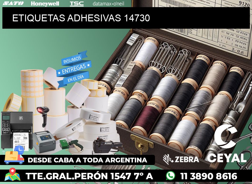 ETIQUETAS ADHESIVAS 14730