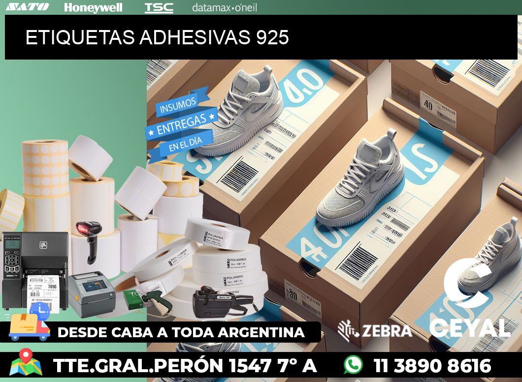 ETIQUETAS ADHESIVAS 925