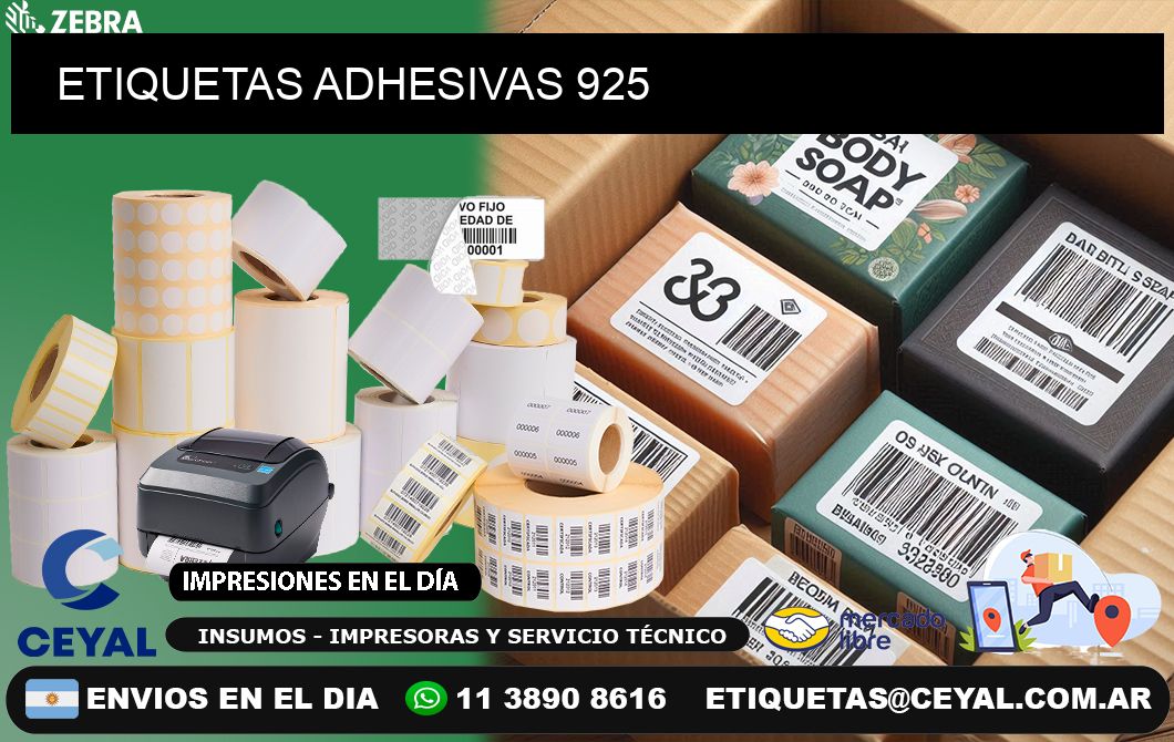 ETIQUETAS ADHESIVAS 925