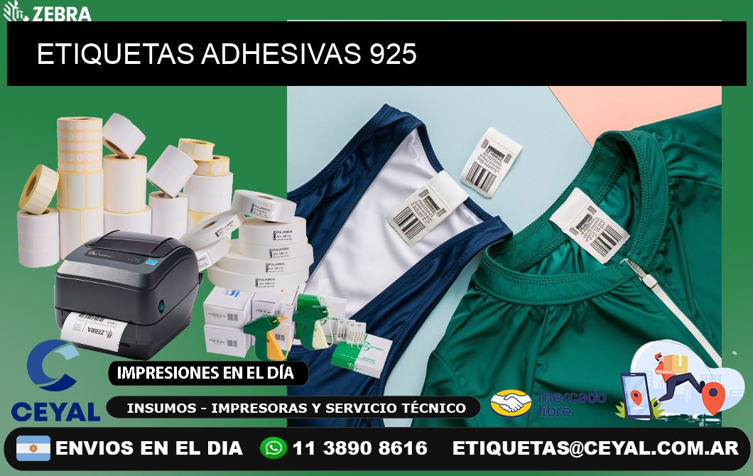 ETIQUETAS ADHESIVAS 925