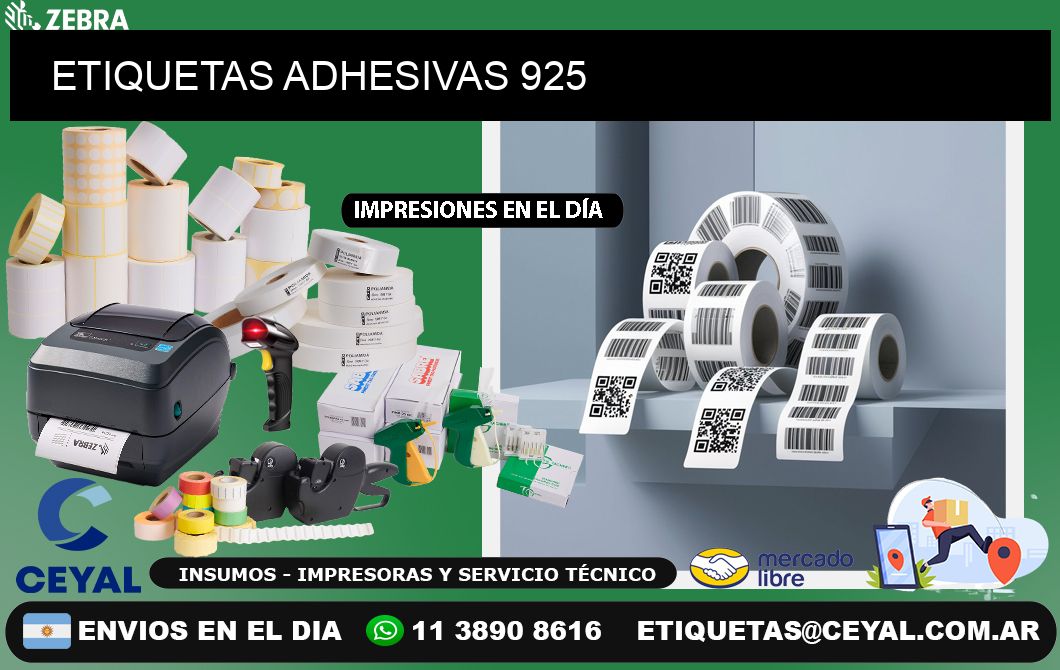 ETIQUETAS ADHESIVAS 925