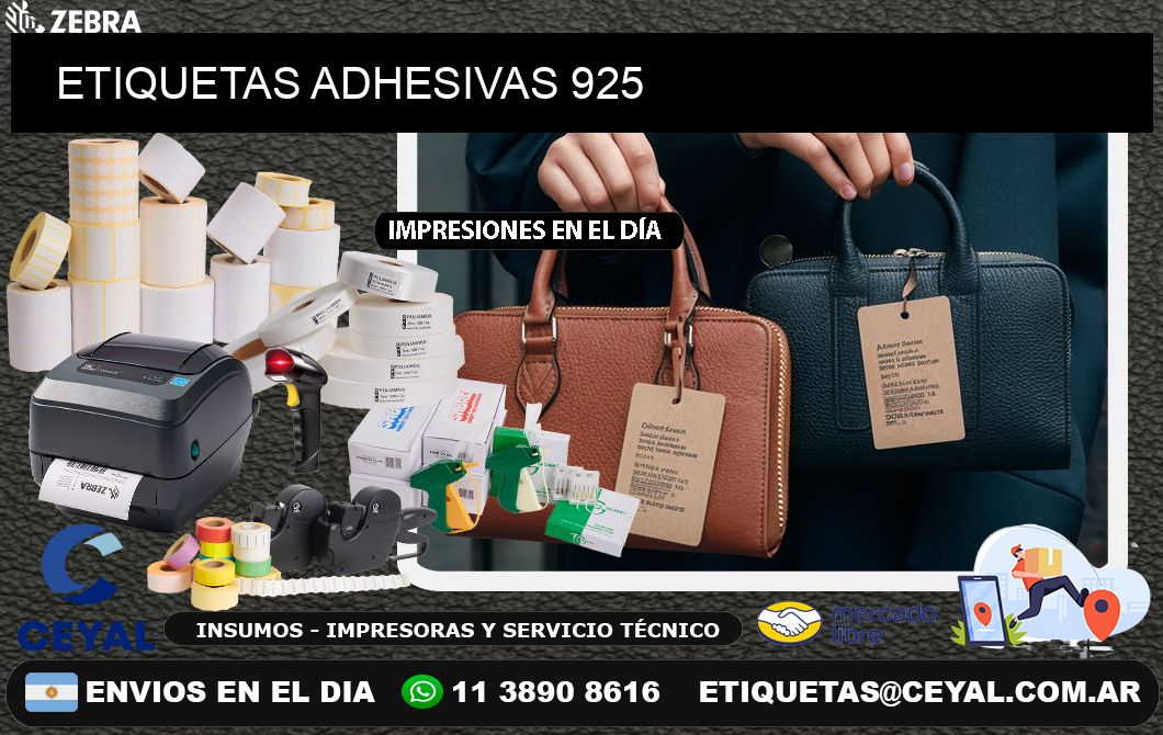 ETIQUETAS ADHESIVAS 925