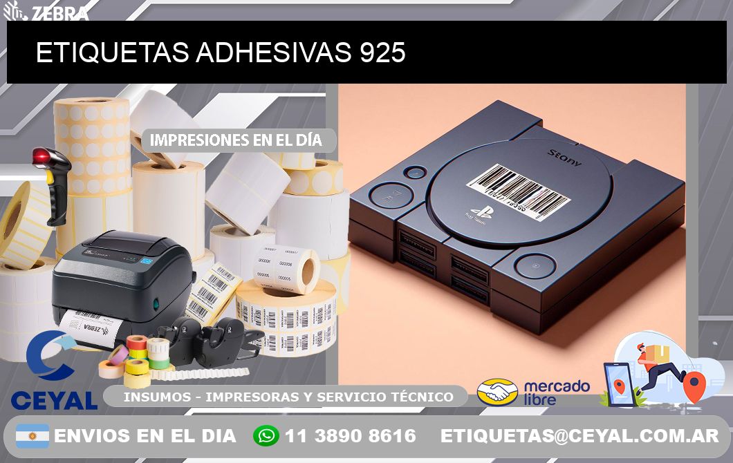 ETIQUETAS ADHESIVAS 925