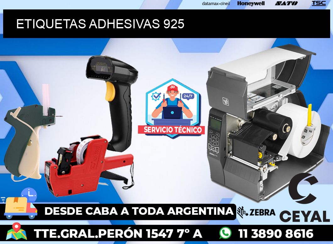 ETIQUETAS ADHESIVAS 925