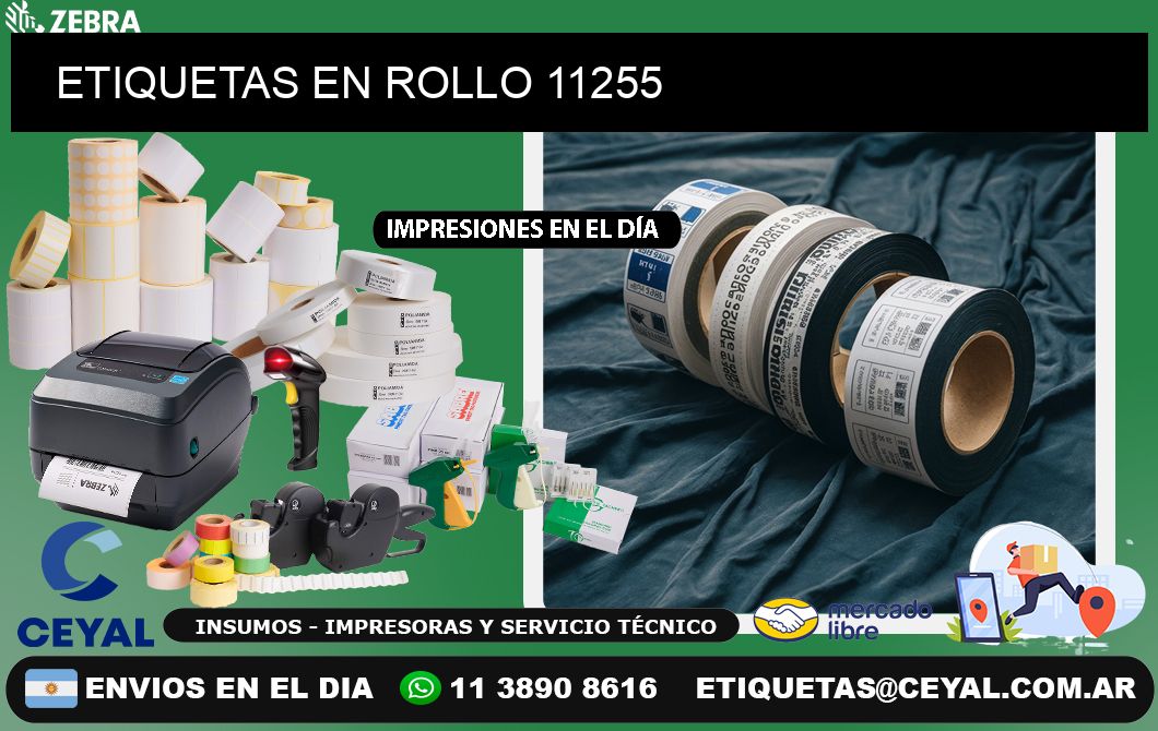 ETIQUETAS EN ROLLO 11255