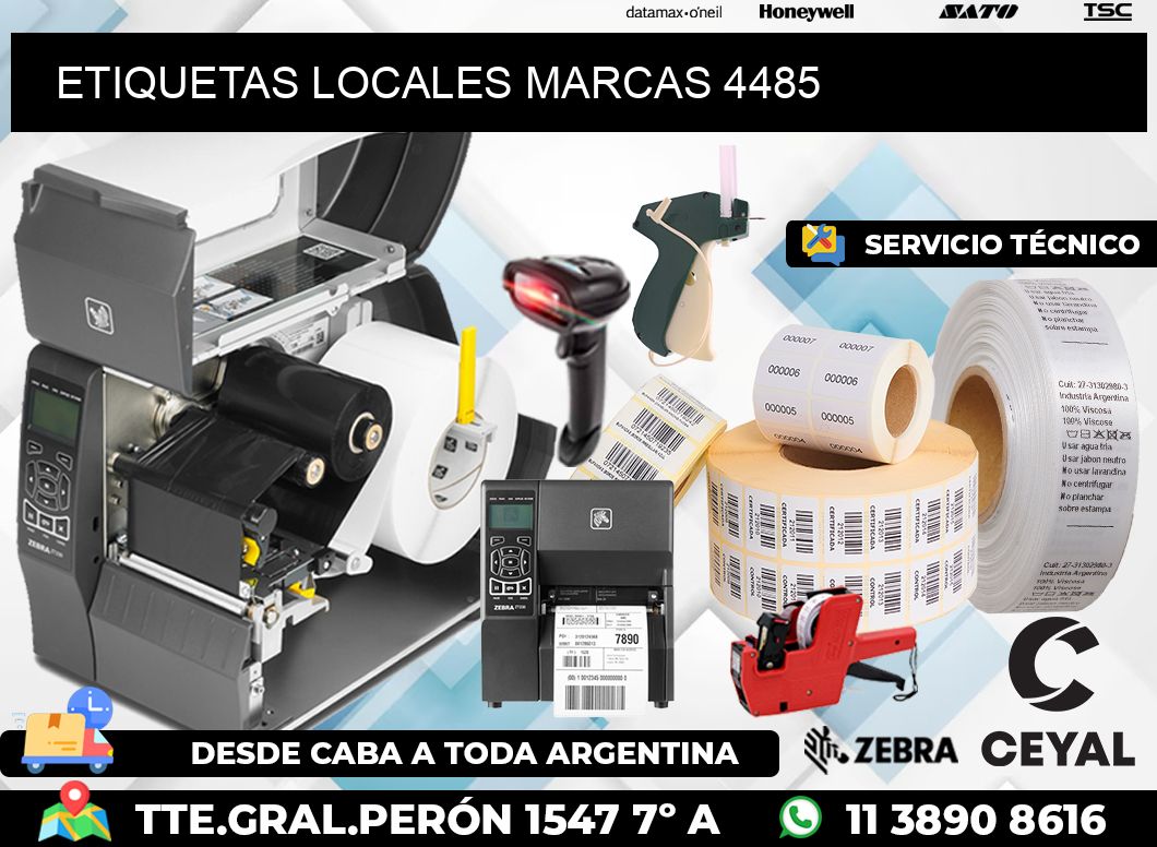 ETIQUETAS LOCALES MARCAS 4485