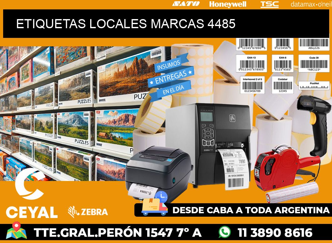 ETIQUETAS LOCALES MARCAS 4485