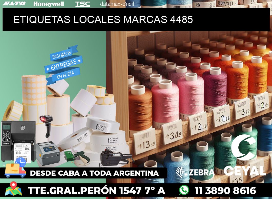 ETIQUETAS LOCALES MARCAS 4485