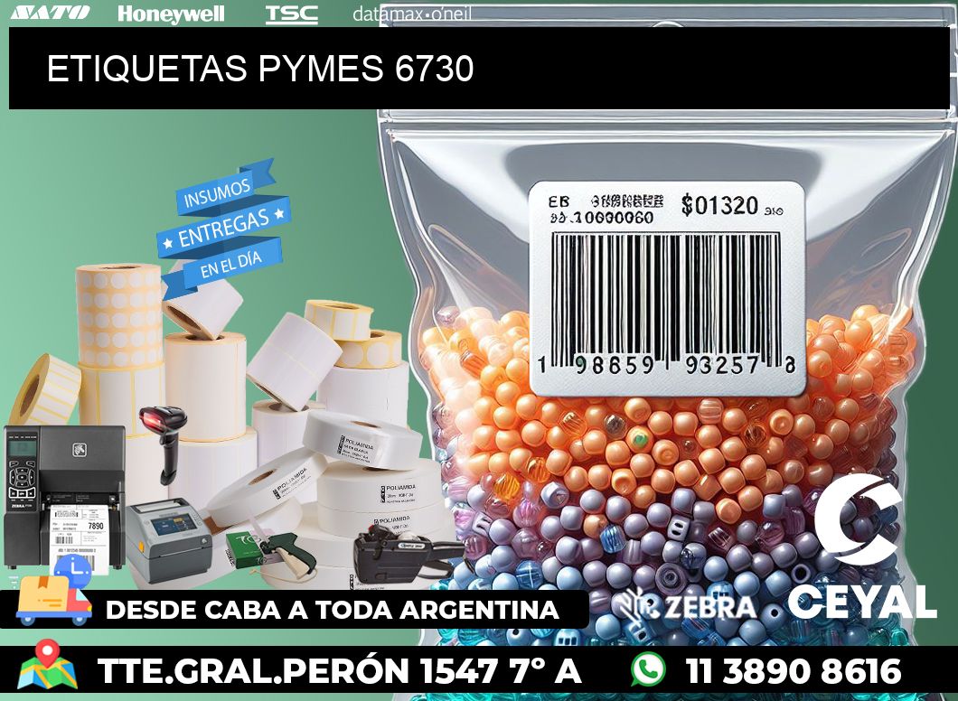 ETIQUETAS PYMES 6730