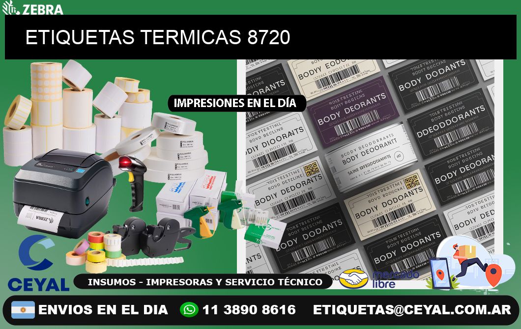 ETIQUETAS TERMICAS 8720