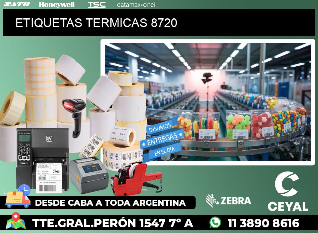 ETIQUETAS TERMICAS 8720