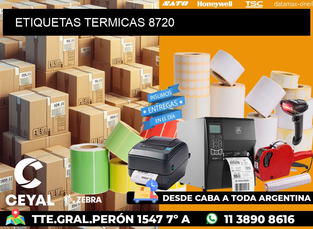 ETIQUETAS TERMICAS 8720