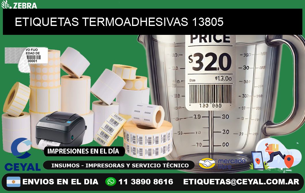 ETIQUETAS TERMOADHESIVAS 13805