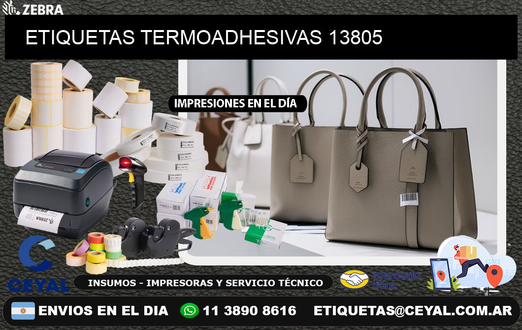 ETIQUETAS TERMOADHESIVAS 13805