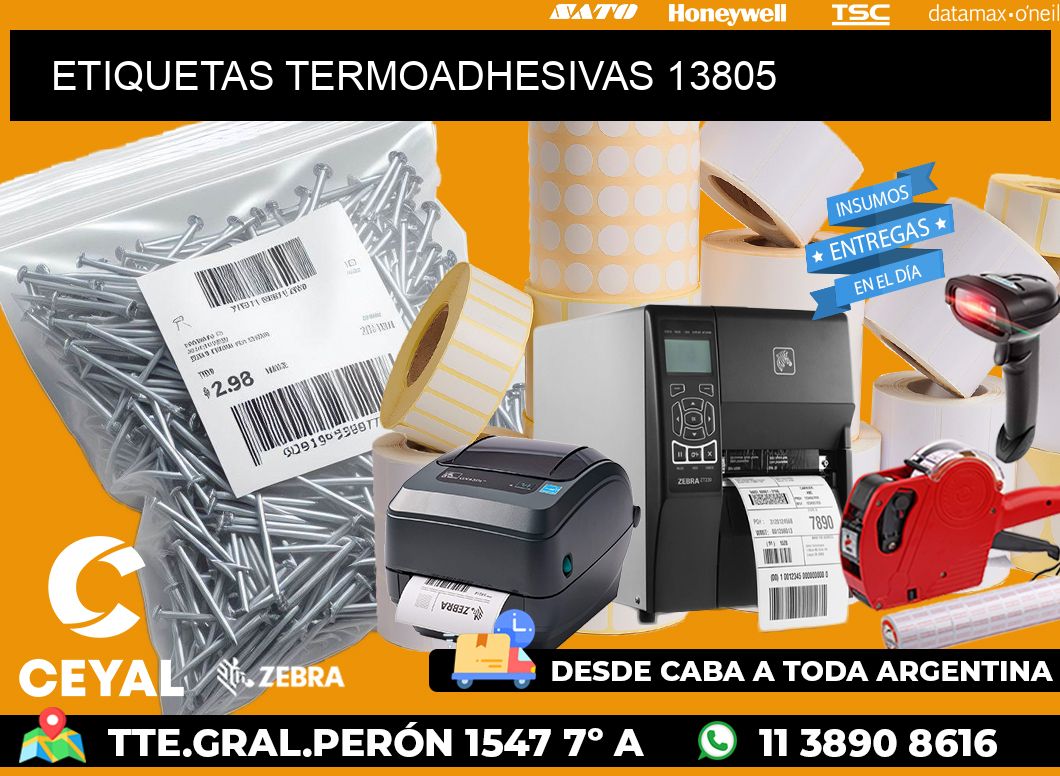 ETIQUETAS TERMOADHESIVAS 13805