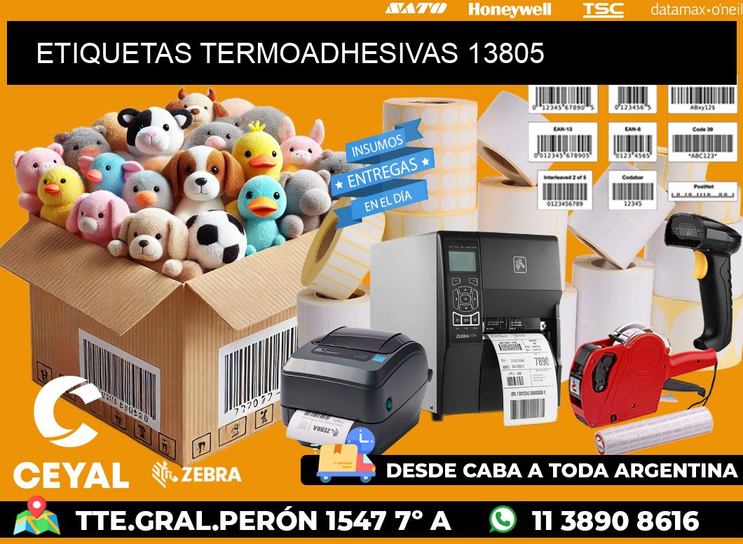 ETIQUETAS TERMOADHESIVAS 13805