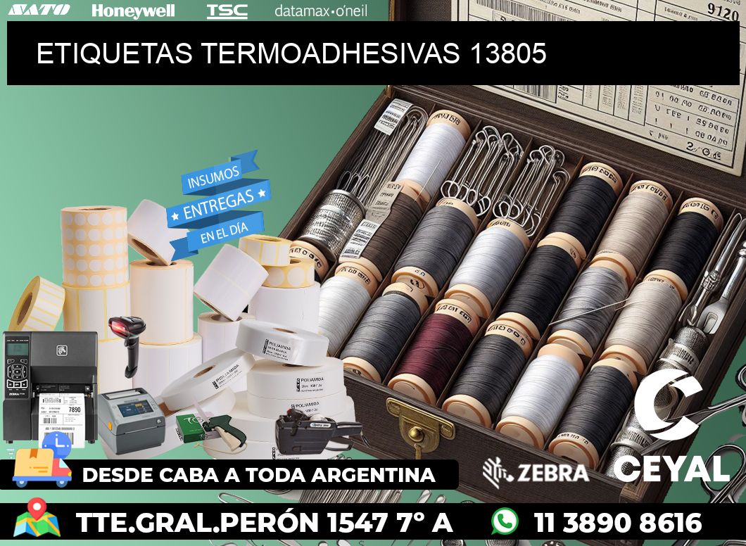 ETIQUETAS TERMOADHESIVAS 13805