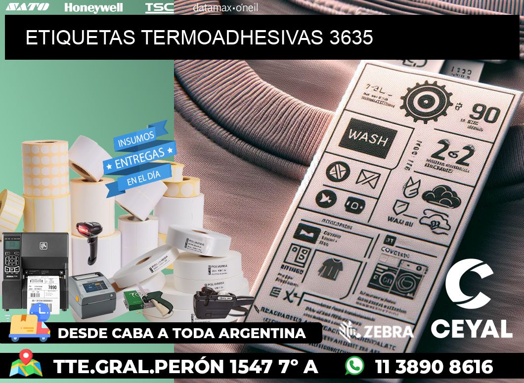 ETIQUETAS TERMOADHESIVAS 3635