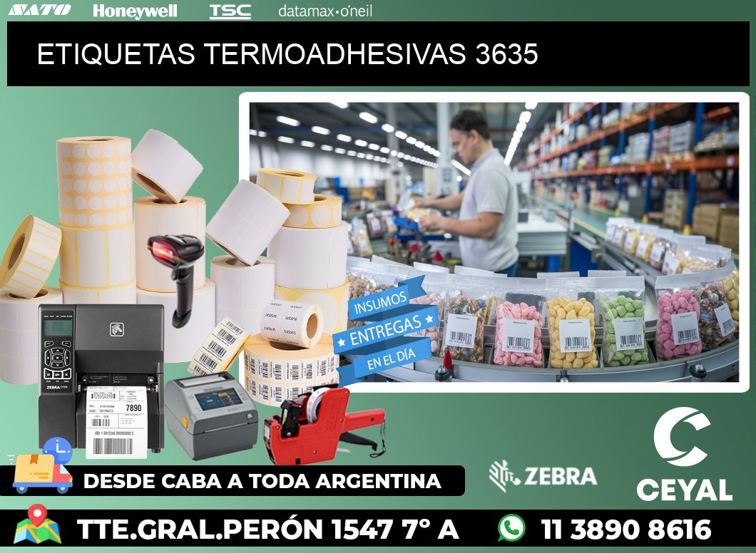 ETIQUETAS TERMOADHESIVAS 3635