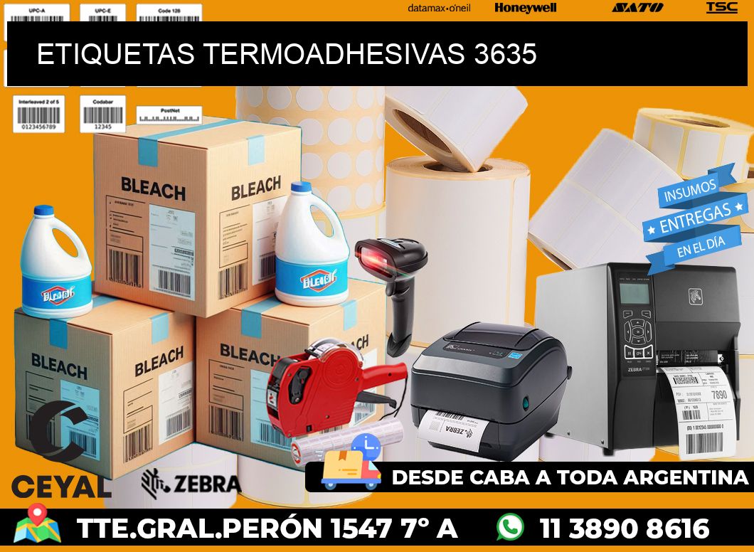 ETIQUETAS TERMOADHESIVAS 3635