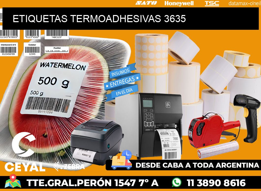 ETIQUETAS TERMOADHESIVAS 3635