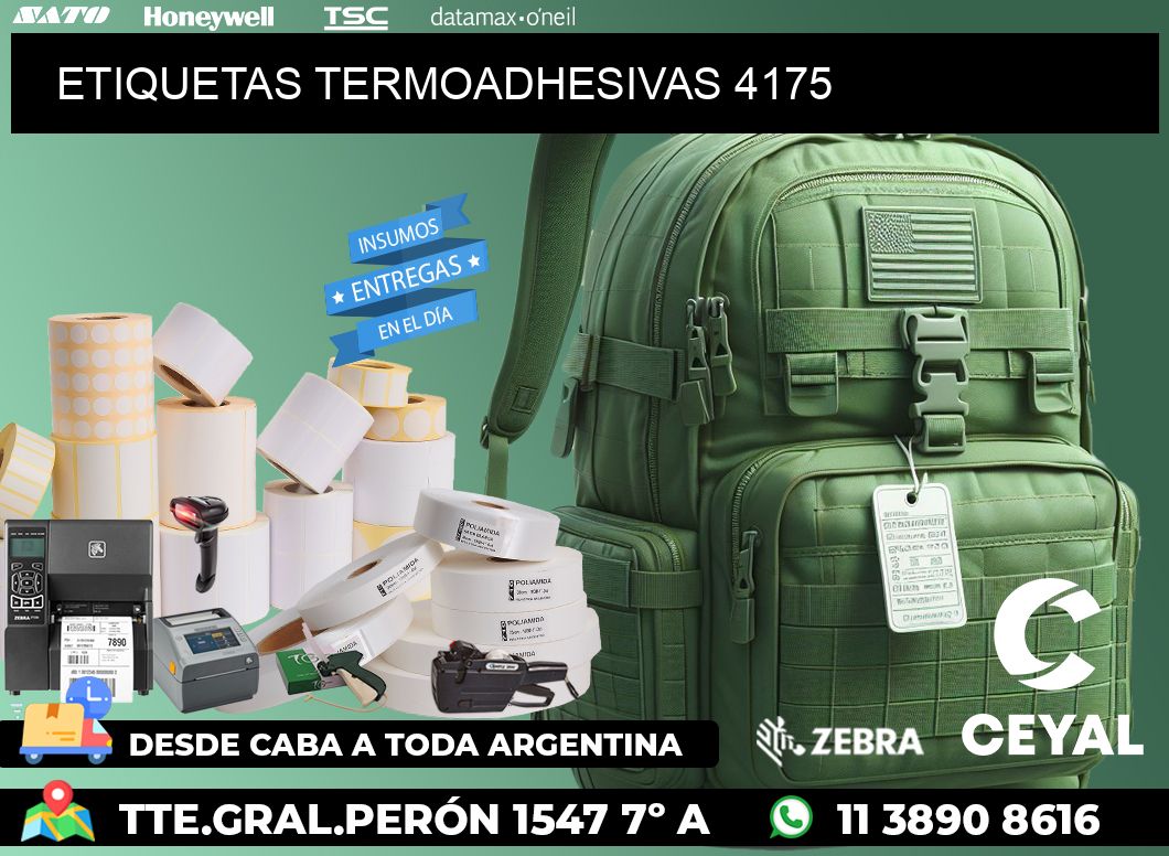 ETIQUETAS TERMOADHESIVAS 4175