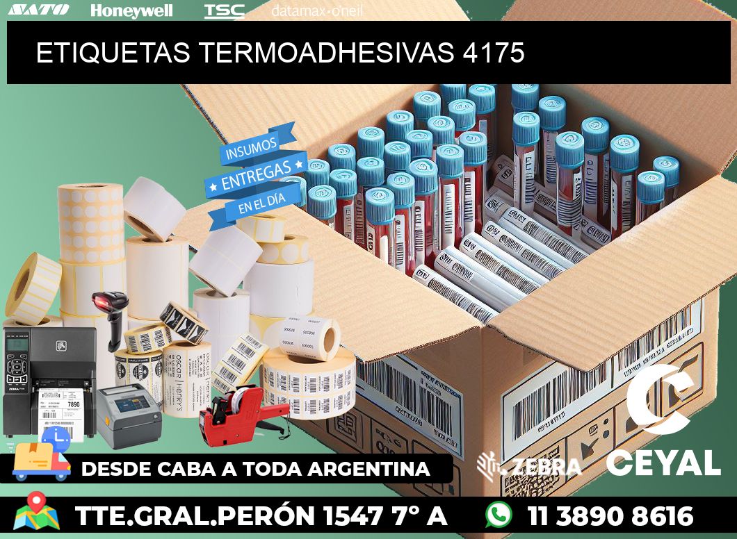 ETIQUETAS TERMOADHESIVAS 4175