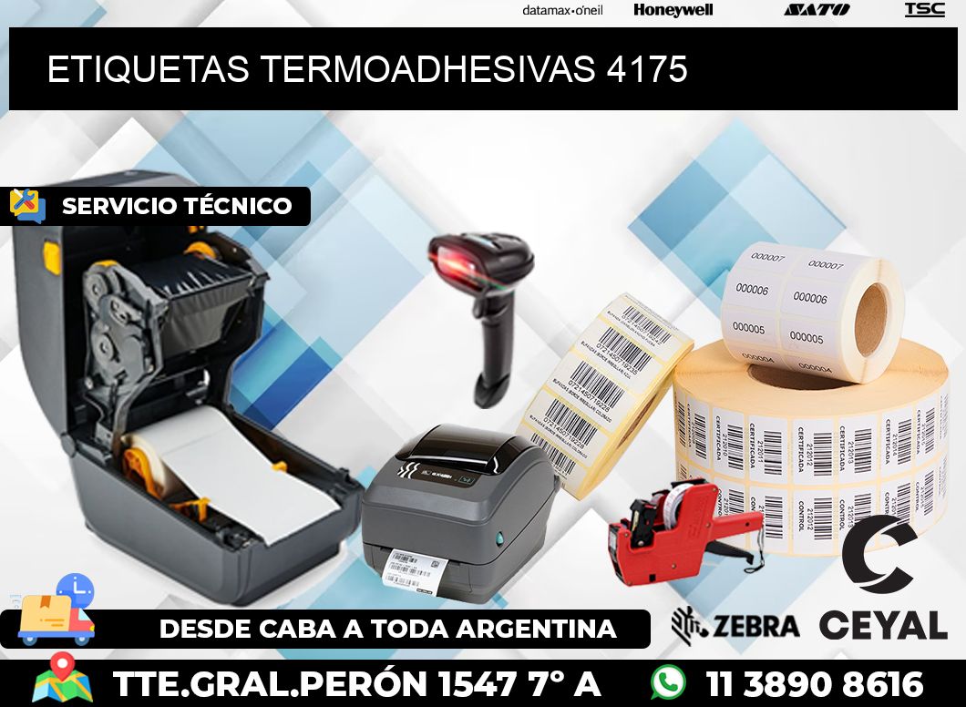 ETIQUETAS TERMOADHESIVAS 4175