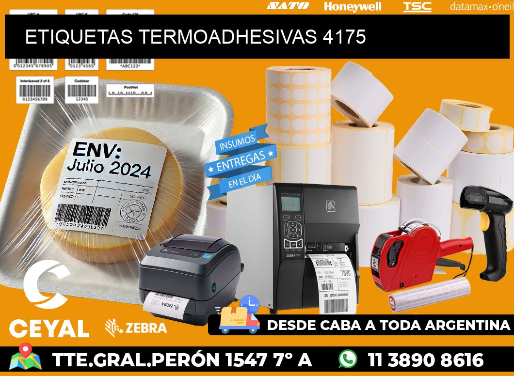 ETIQUETAS TERMOADHESIVAS 4175