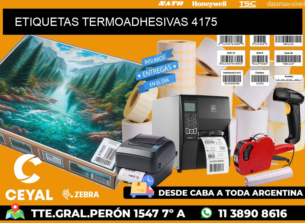 ETIQUETAS TERMOADHESIVAS 4175